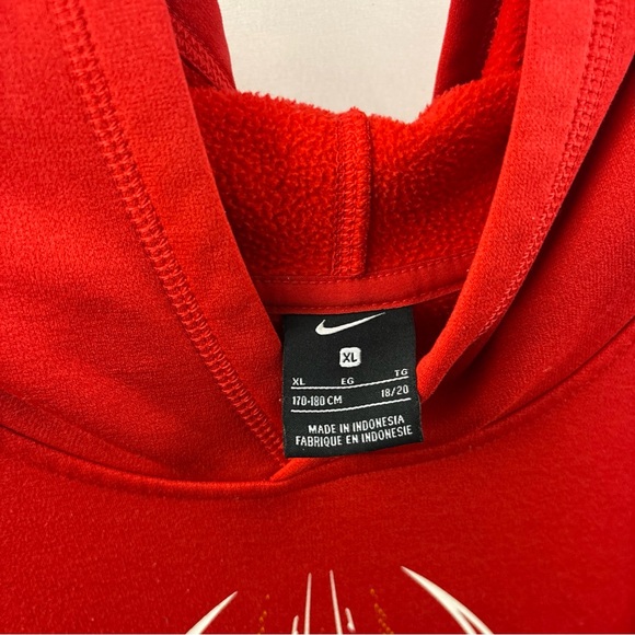 Kansas City Chiefs Youth Hoodie Size XL 18/20 Red KC Pullover Football - Picture 4 of 8